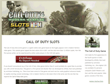 Tablet Screenshot of callofdutyslots.com